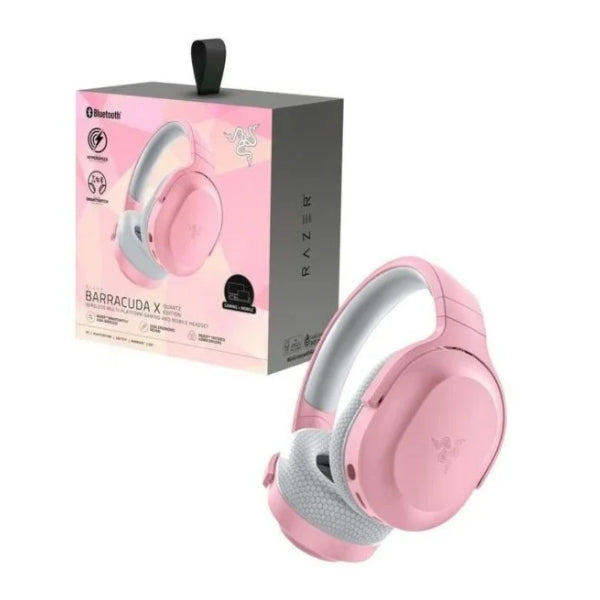 Audífono - Gaming - Razer - Barracuda - X - Inalámbrico - 2.4GHz - Bluetooth - 5.2 - Microfono - Desmontable - 7.1 - Rosado-box