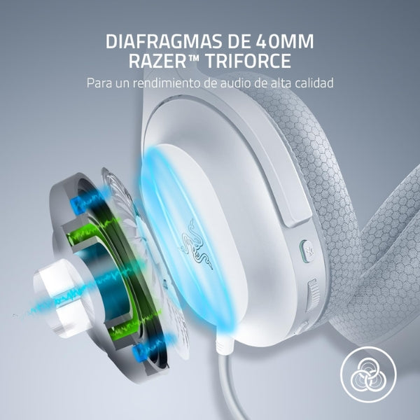 Audífono - Gaming - Razer - Barracuda - X - Inalámbrico - 2.4GHz - Bluetooth - 5.2 - Microfono - HyperClear - 7.1-