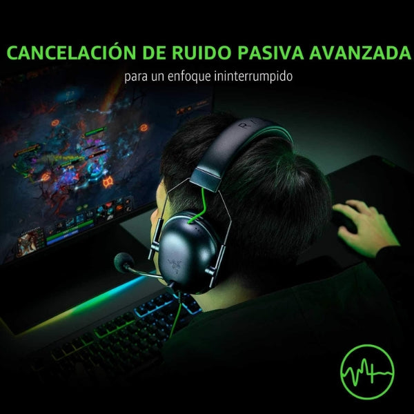 Audífono - Gaming - Razer - BlackShark - V2 - X - 3.5mm - Multiplataforma - 7.1 - Surround - Microfono - HyperClear - Negro - RZ04-03240100-R3U1-