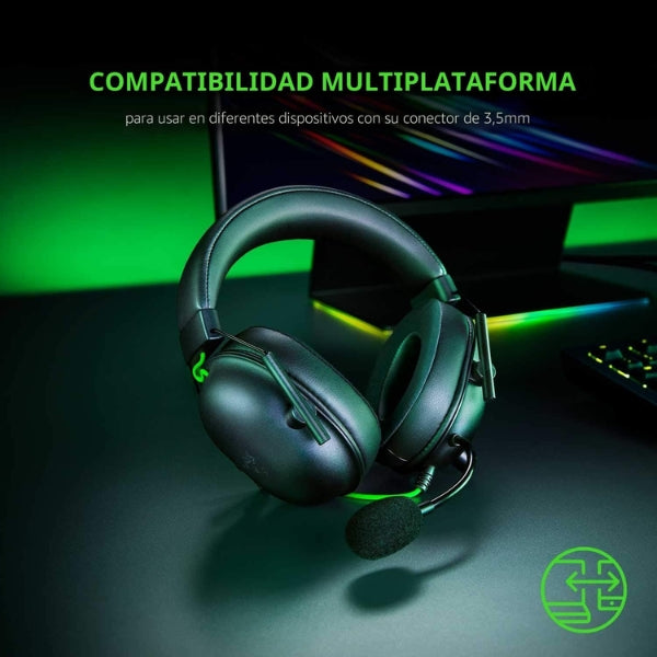 Audífono - Gaming - Razer - BlackShark - V2 - X - 3.5mm - Multiplataforma - 7.1 - Surround - Microfono - HyperClear - Negro - RZ04-03240100-R3U1-