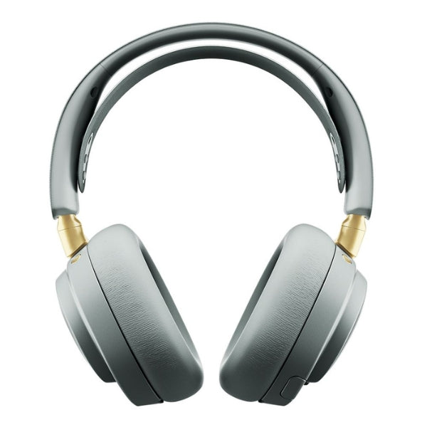Audífono - Gaming - SteelSeries - Arctis - Nova - Elite - Sage - Gold - Wireless - Hi - Res - ANC - GameHub - Bluetooth - 5.3 - 2.4GHz - 40mm - 60 - Horas - 61663 - Sage - Gold