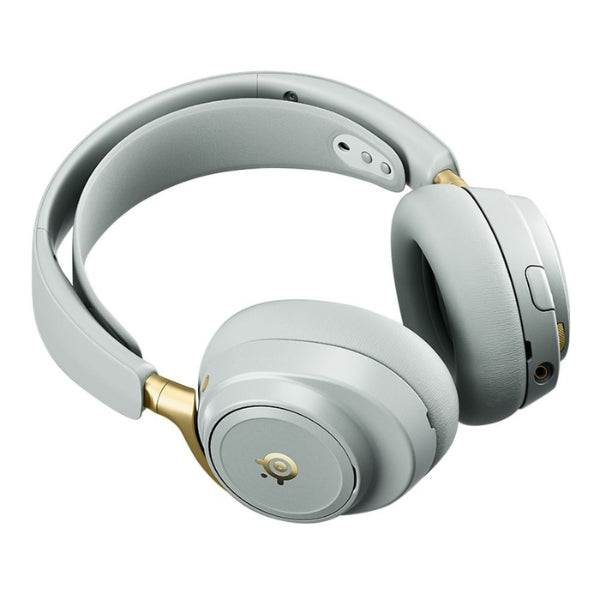 Audífono - Gaming - SteelSeries - Arctis - Nova - Elite - Sage - Gold - Wireless - Hi - Res - ANC - GameHub - Bluetooth - 5.3 - 2.4GHz - 40mm - 60 - Horas - 61663 - Sage - Gold