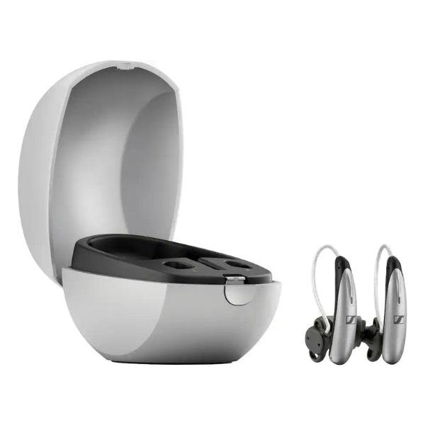 Audífono-OTC-Sennheiser-All-Day-Clear-Slim-–-Self-Fitting-Hearing-Aid,-All-Day-Wear-&-Bluetooth-Gray