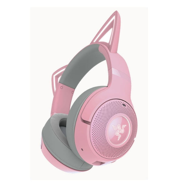 Audífono Razer Kraken Kitty V2 BT inalámbrico Bluetooth RGB Quartz - RZ04-04860100-R