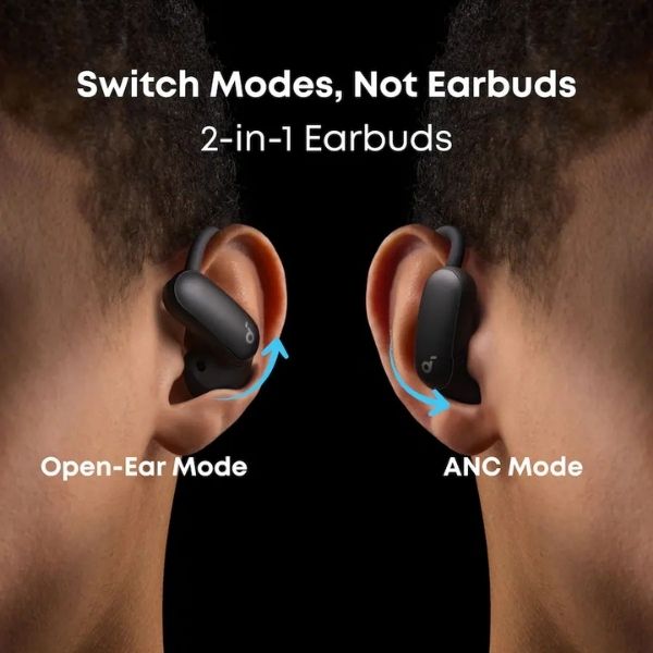 Audífonos-Anker-Soundcore-AeroFit-2-Pro-True-Wireless-Bluetooth-Open-Ear-con-Cancelación-Activa-de-Ruido-Negro
