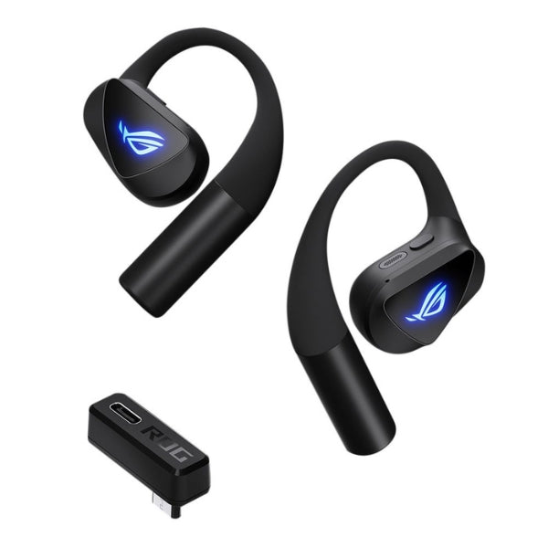 Audífonos-Gamer-Inalámbricos-ASUS-ROG-Cetra-Open-True-Wireless-2.4GHz-Bluetooth-6.0-Drivers-14.2mm-AI-Noise-Cancelation-O701CETRAOWBLK-Negro
