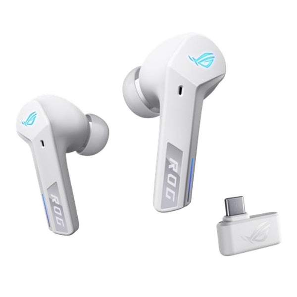 Audífonos-Gamer-Inalámbricos-ASUS-ROG-Cetra-True-Wireless-SpeedNova-2.4GHz-Bluetooth-5.3-Drivers-10mm-Neodymium-Adaptive-ANC-R55ESETRATWSW-Moonlight-White