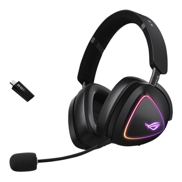 Audífonos-Gamer-Inalámbricos-ASUS-ROG-Delta-II-ROG-SpeedNova-2.4GHz-Bluetooth-5.2-Drivers-50mm-Titanium-Micrófono-10mm-Super-Wideband-ROG-DELTA-2-BLK-Negro