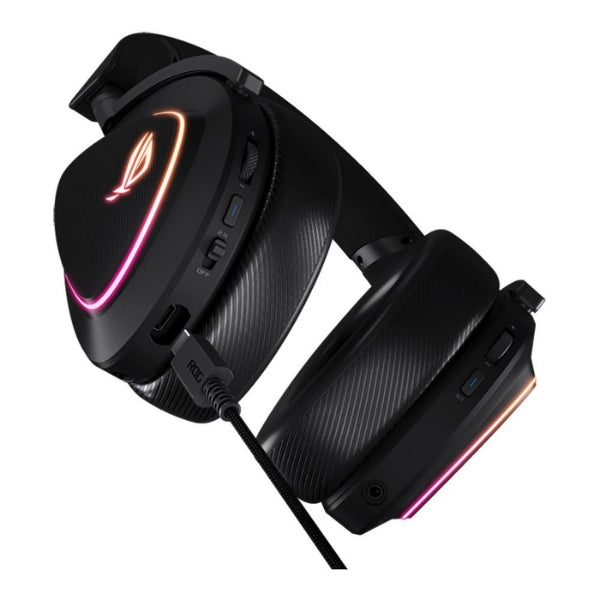Audífonos-Gamer-Inalámbricos-ASUS-ROG-Delta-II-ROG-SpeedNova-2.4GHz-Bluetooth-5.2-Drivers-50mm-Titanium-Micrófono-10mm-Super-Wideband-ROG-DELTA-2-BLK-Negro