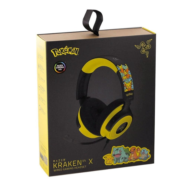 Audífonos Gaming Razer Kraken V4 X Wired - USB - Pokémon Edition