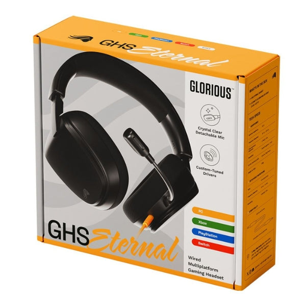 Audífonos Glorious - Con Cable, Micrófono Omnidireccional - GHS ETERNAL GLO-A-1PC-BLK