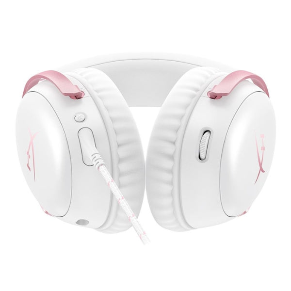 Audífonos-HyperX-Cloud-III-Wired-Gaming-Headset-9W1Q4AA-White-Pink