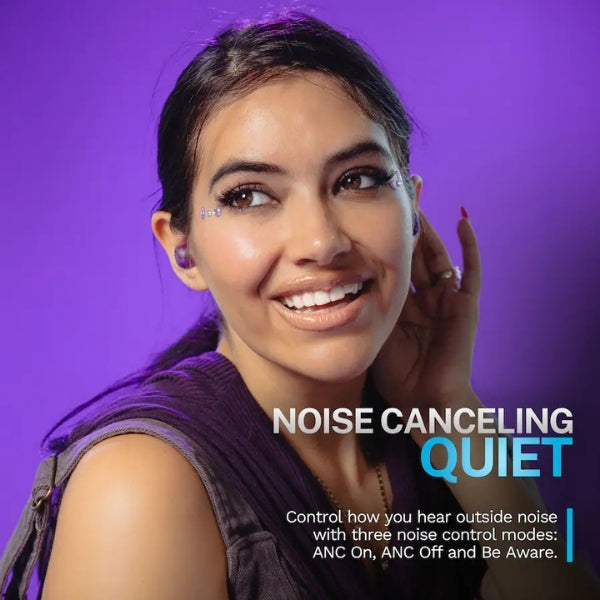 Audífonos-JLab-GO-Pop-ANC-True-Wireless-Bluetooth-con-Cancelación-Activa-de-Ruido-Morado-Transparente