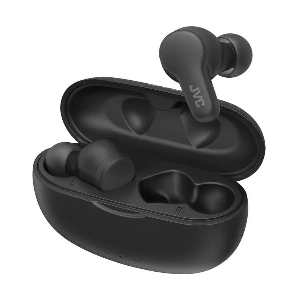 Audífonos-JVC-Gumy-True-Wireless-Bluetooth-5,3-con-24-Horas-de-Batería-Negro