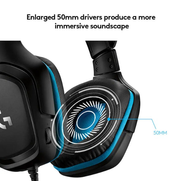 Audífonos-Logitech-G-G432-Wired-Gaming-Headset-981-000769-Black