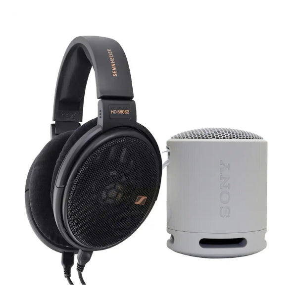 Audífonos-Sennheiser-HD-660S2-con-Cable-Over-Ear-con-Parlante-Portátil-Sony-XB100-Negro