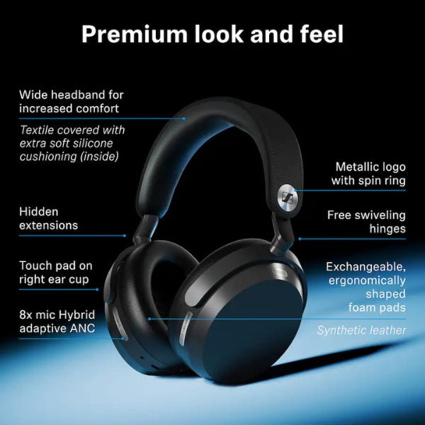 Audífonos-Sennheiser-MOMENTUM-5-Bluetooth-Inalámbricos-con-Cancelación-Adaptativa-de-Ruido-Over-Ear-Negro
