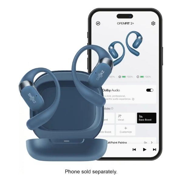 Audífonos-Shokz-OpenFit-2+-True-Wireless-Bluetooth-Open-Ear-con-Dolby-Audio-Azul-Piedra