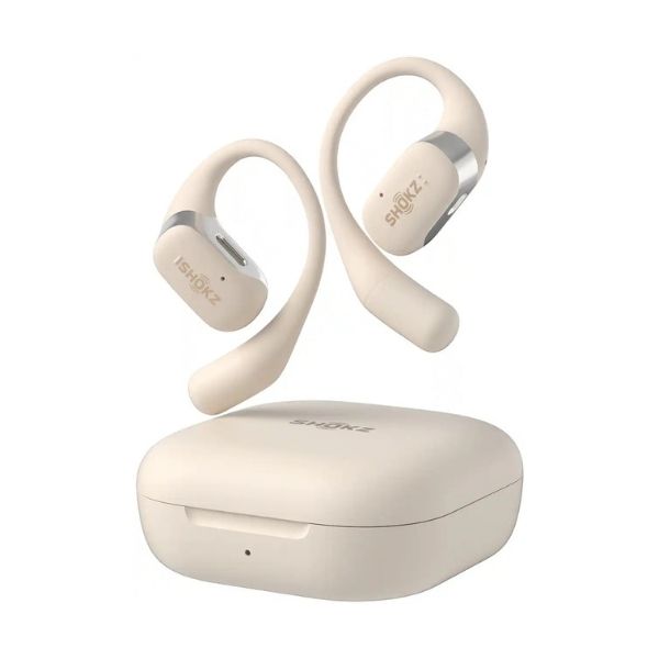 Audífonos-Shokz-OpenFit-True-Wireless-Bluetooth-Open-Ear-Beige