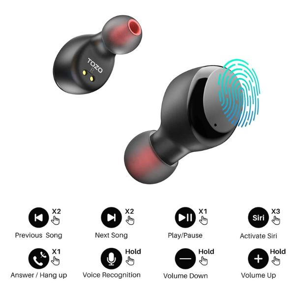 Auriculares inalámbricos Bluetooth 5.3 con estuche de carga