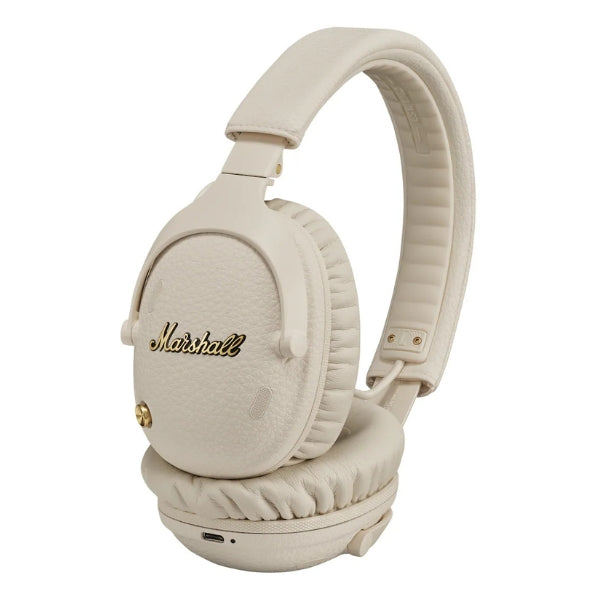 Audífonos-inalámbricos-Marshall-Monitor-III-A,N,C,-Bluetooth-con-cancelación-activa-de-ruido-y-micrófono-Crema