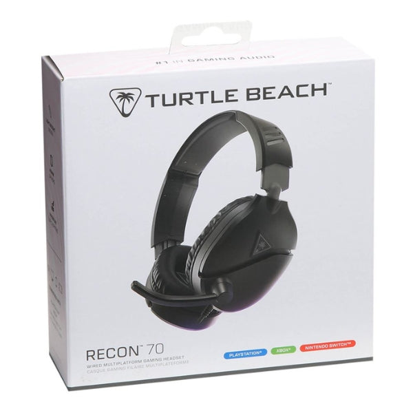 Audífonos Turtle Beach - Con Cable, Micrófono Flip-to-Mute - Recon 70 TBS-3001-05