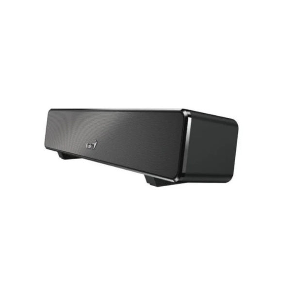 Barra de Sonido - Genius - Mini Soundbar 100 - 6W - 2.0 - USB + 3.5mm - Control de Volumen - Negro - 31730024400