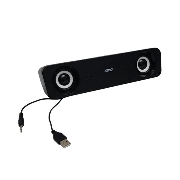 Barra de Sonido Jemip Basic Mini Soundbar 2.0 3W USB y 3.5mm - JP-SB106I - Negro