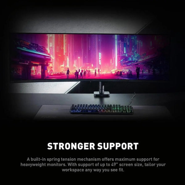 Base - de - Monitor - MSI - MAG - MT101DG - Doble - Brazo - Ajustable - Resorte - a - Gas - 17 - 32 - Pulgadas - VESA - 10kg - Negro
