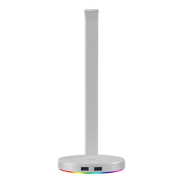 Base para audífonos Razer Base Station V2 Chroma Mercury Edition con hub USB 3.1 y sonido envolvente 7.1 - RC21-01510300-R