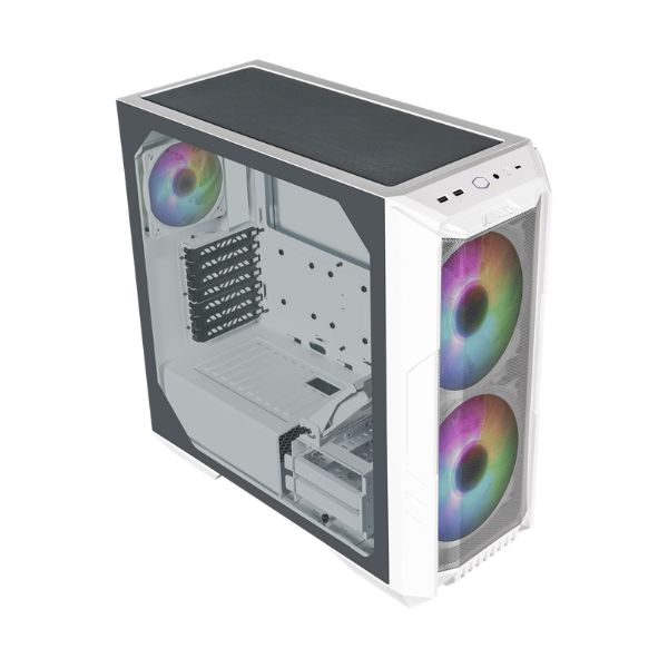 Case Cooler Master HAF 500/ Mid Tower/ Blanco/ Vidrio Templado/ 4x Fan