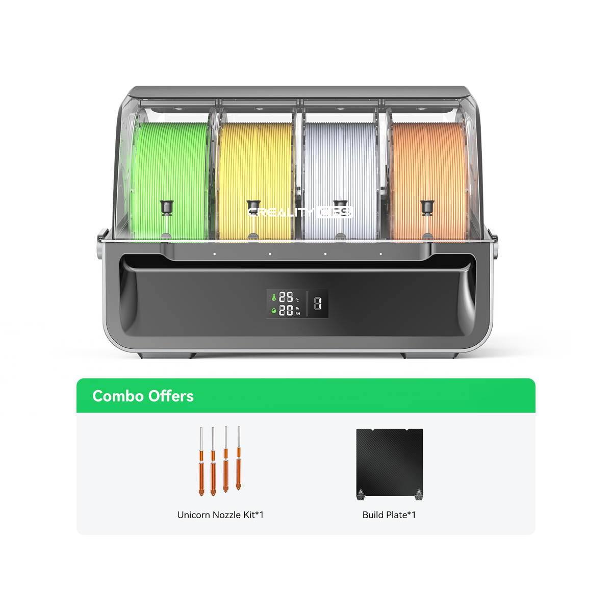 Sistema Creality CFS: impresión de hasta 16 colores, sensores inteligentes, almacenamiento anti-humedad e identificación