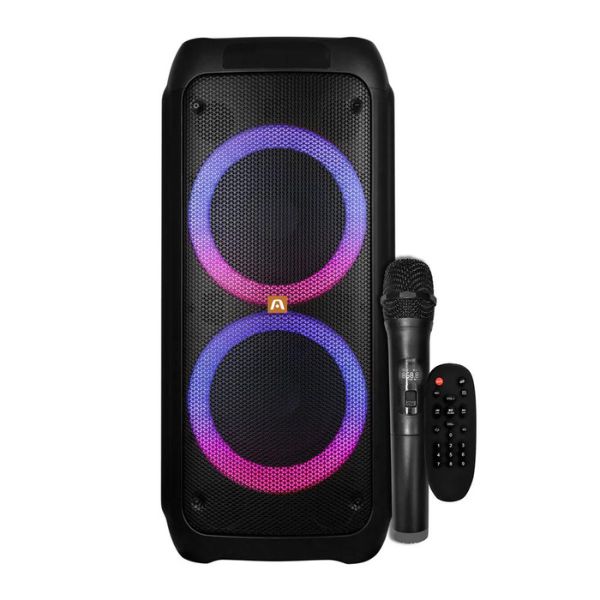 CORNETAS ARGOM RAVE 80/ WIRELESS BT/ PANEL LUCES LED/ KEREOKE/ INCLUYE