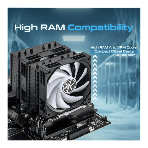 CPU-Cooler-KingCool-CRYO-TITAN-ARGB-260-W-59,63-CFM-29,8-dBA-Blanco