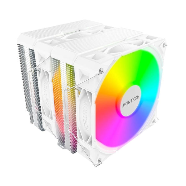 CPU-Cooler-Montech-NX600-ARGB-Tower-ARGB-85,09-CFM-34,17-dBA-Blanco