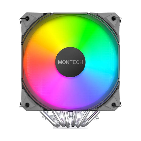 CPU-Cooler-Montech-NX600-ARGB-Tower-ARGB-85,09-CFM-34,17-dBA-Negro