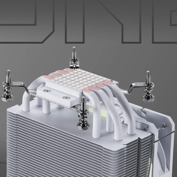 CPU Cooler - MSI - MAG - COREFROZR - AA13 - Torre - 4 - Heatpipes - TDP - 240W - ARGB - Intel - LGA1700 - LGA1851 - AMD - AM4 - AM5 - Blanco