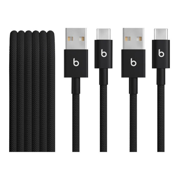 Cable Apple Beats USB-A a USB-C Trenzado 1.5 m (2-Pack) - Negro Bolt