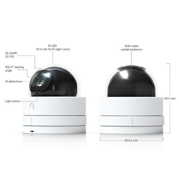 Cámara-de-Seguridad-Ubiquiti-Ultra-compacta-y-a-prueba-de-manipulaciones,-cámara-PoE-2K-HD-con-visión-nocturna,-diseñada-para-seguridad-interior-de-bajo-perfil