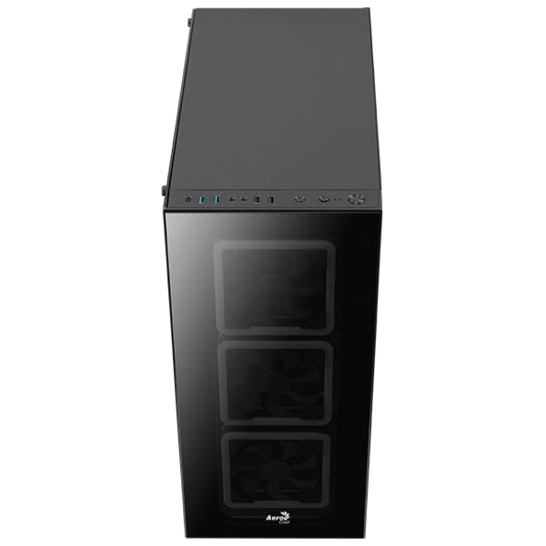 Case Aerocool Tor Pro Full Tower E-ATX RGB Negro - 2xUSB 3.0 + 2xUSB 2.0 - HD Audio - 4 Fan ARGB 14cm - Frontal y Lateral Vidrio Templado