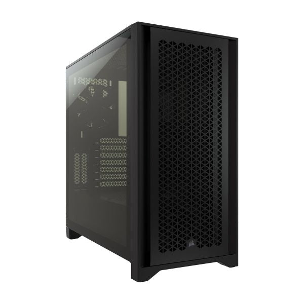 Case gaming Corsair 4000D AIRFLOW/ Mid Tower/ ATX/ Negro/ USB 3.1 + Type-C/  Audio 3.5mm/ 2 Ventiladores 12CM/ Cristal Templado/ Panel Frontal Malla