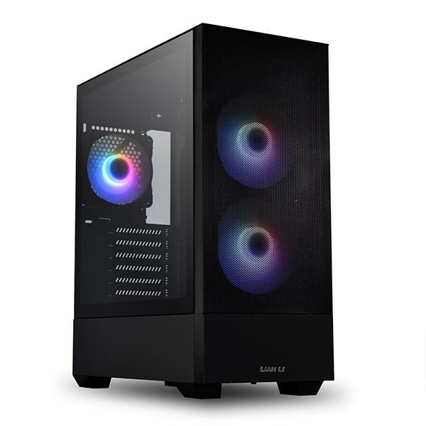 Case-Gaming-LIAN-LI-ATX-RGB-LANCOOL-205-MESH-CX-con-flujo-de-aire-para-PC-panel-frontal-3-ventiladores-ARGB-PWN-puerto-USB-C-Negro-portada