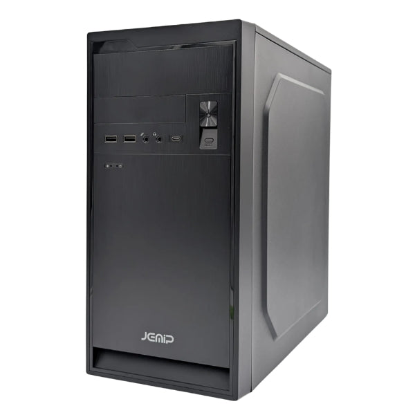 Case - JEMIP Atria Office - Micro-ATXMini-ITX - USB Type-C - Negro - JPOATRIAC225-BK-side