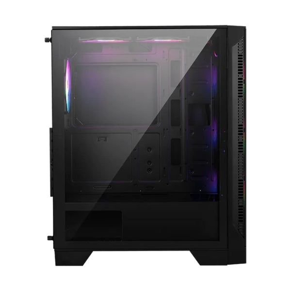 Case - MSI - Gaming - MAG - Forge - 120A - Airflow - Mid - Tower - ATX - Vidrio - Templado - RGB - 6x - Fan - 120mm - USB - 3.2 - Negro-side