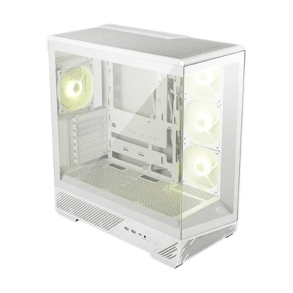 Case - MSI - Gaming - MAG - PANO - 130R - PZ - Mid - Tower - ATX - Vidrio - Templado - ARGB - 4x - Fan - 120mm - USB - Tipo - C - Blanco-portada