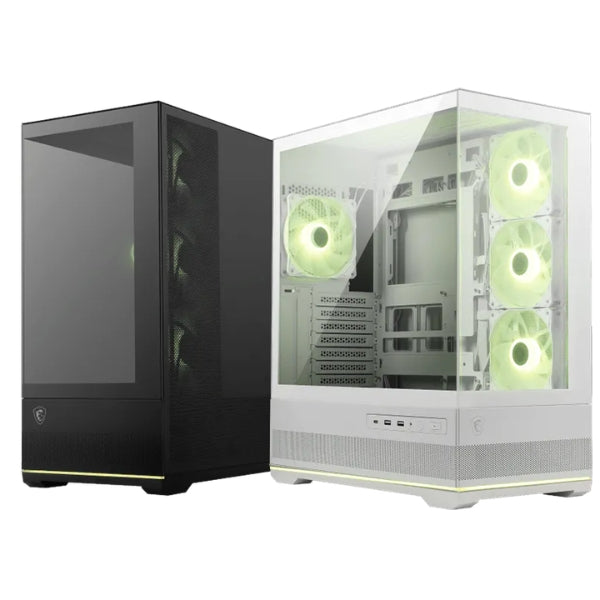 Case - MSI - MAG - PANO - 110R - PZ - Mid - Tower - ATX - Micro - ATX - Mini - ITX - Vidrio - Templado - ARGB - Negro- 