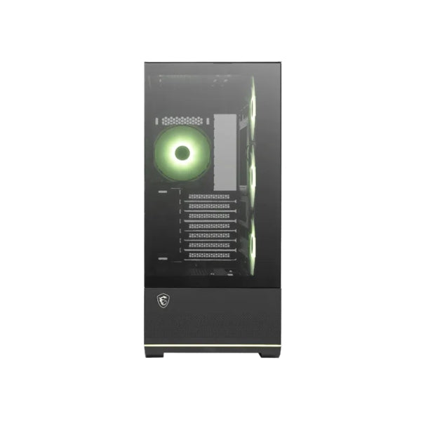 Case - MSI - MAG - PANO - 110R - PZ - Mid - Tower - ATX - Micro - ATX - Mini - ITX - Vidrio - Templado - ARGB - Negro- front