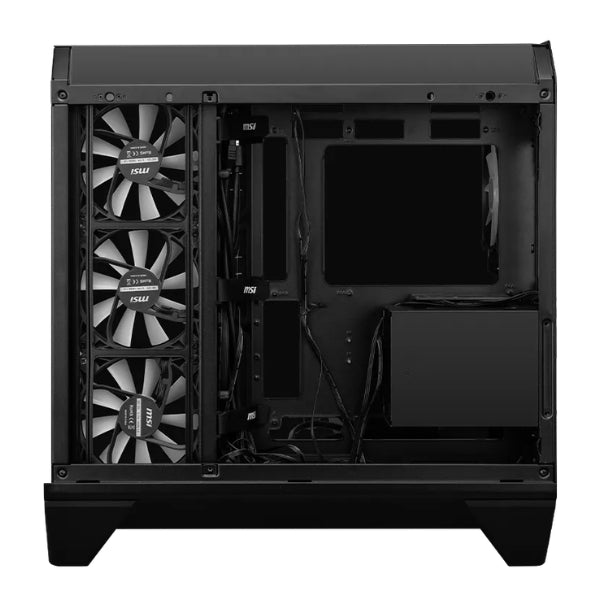 Case - MSI - MAG - PANO - 120R - PZ - Mid - Tower - ATX - Vidrio - Templado - ARGB - USB - Type-C - Negro-lateral 2