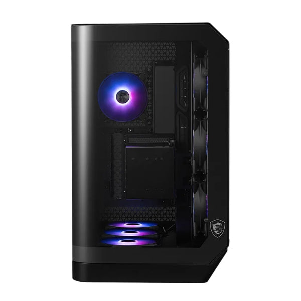 Case - MSI - MAG - PANO - 120R - PZ - Mid - Tower - ATX - Vidrio - Templado - ARGB - USB - Type-C - Negro-front