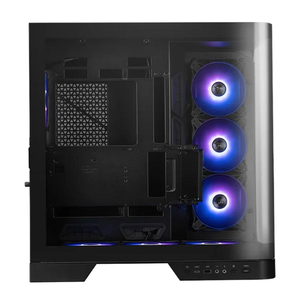 Case - MSI - MAG - PANO - 120R - PZ - Mid - Tower - ATX - Vidrio - Templado - ARGB - USB - Type-C - Negro-lateral